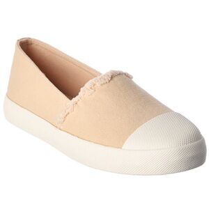 Splendid Canvas Cream Slip On Women’s Shoe NEW